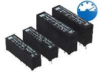 High-power Series 144 reed relays from Pickering switch up to 80W while stacking on compact 0.25-inch pitch 